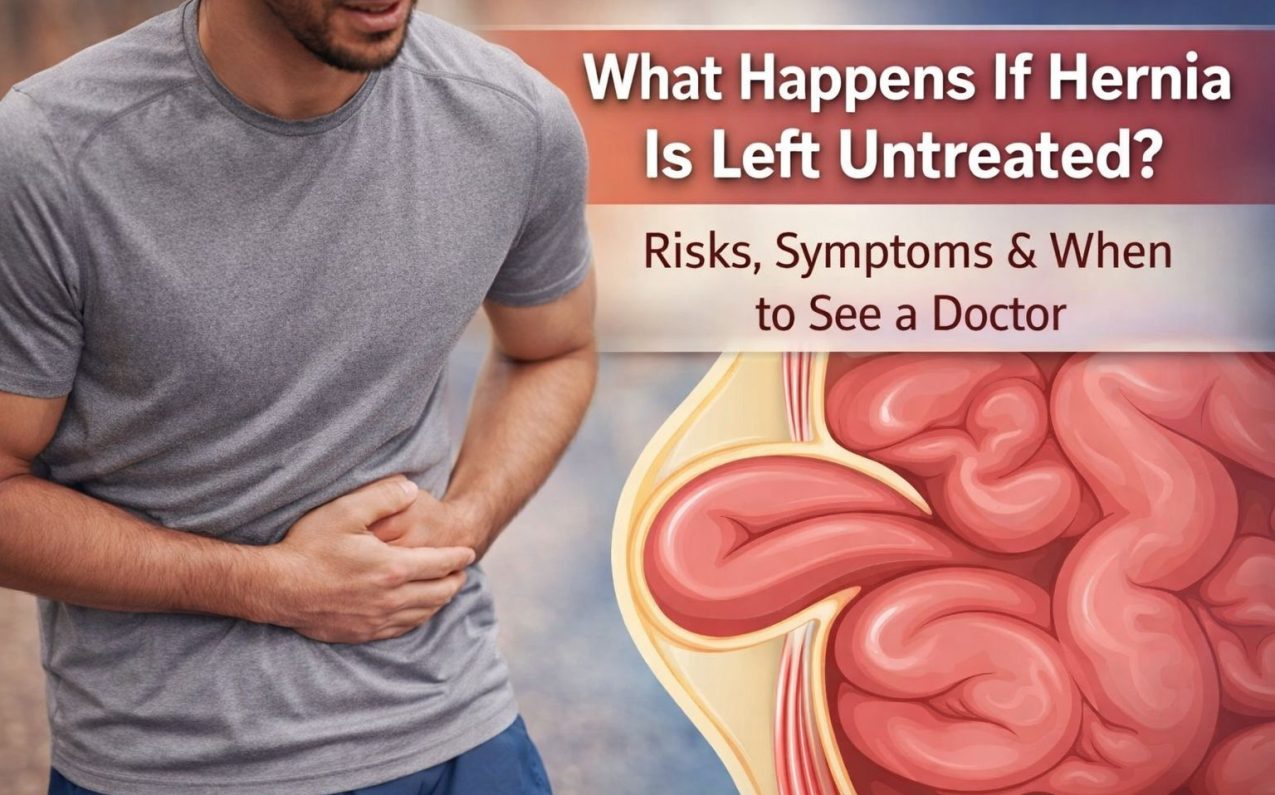 What happens if hernia is left untreated symptoms and risks