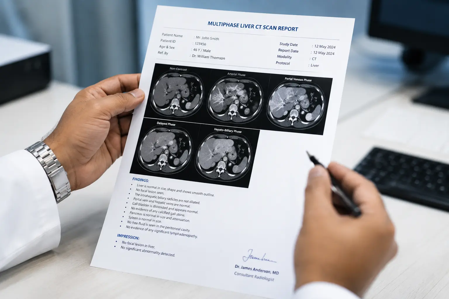 Advanced Liver CT Scan Report Review by Specialist | ConsultGrab