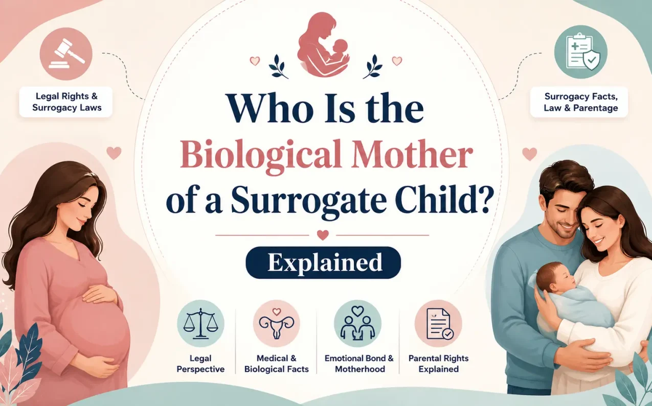 Who is the biological mother of a surrogate child explained with intended parents, surrogate mother, surrogacy laws, and parenthood guidance in India
