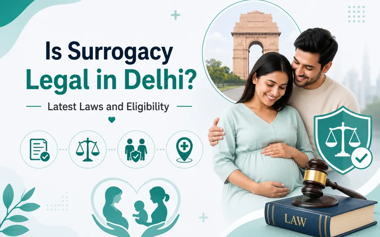 What Is the Age Limit for Surrogacy? India Rules 2026 Guide! Intended parents discussing surrogacy eligibility, age requirements, legal regulations, and fertility consultation with a specialist in Delhi.