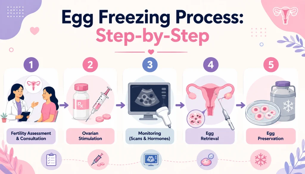 egg freezing process step by step