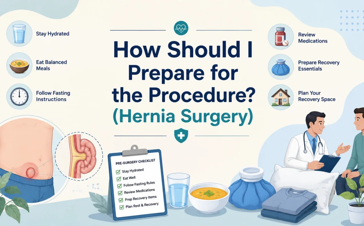How to prepare for hernia surgery before the procedure.