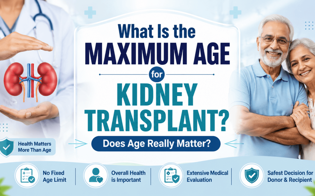 What Is the Maximum Age for Kidney Transplant? Doctor explaining that overall health, kidney function, and medical evaluation matter more than age for kidney donation eligibility.
