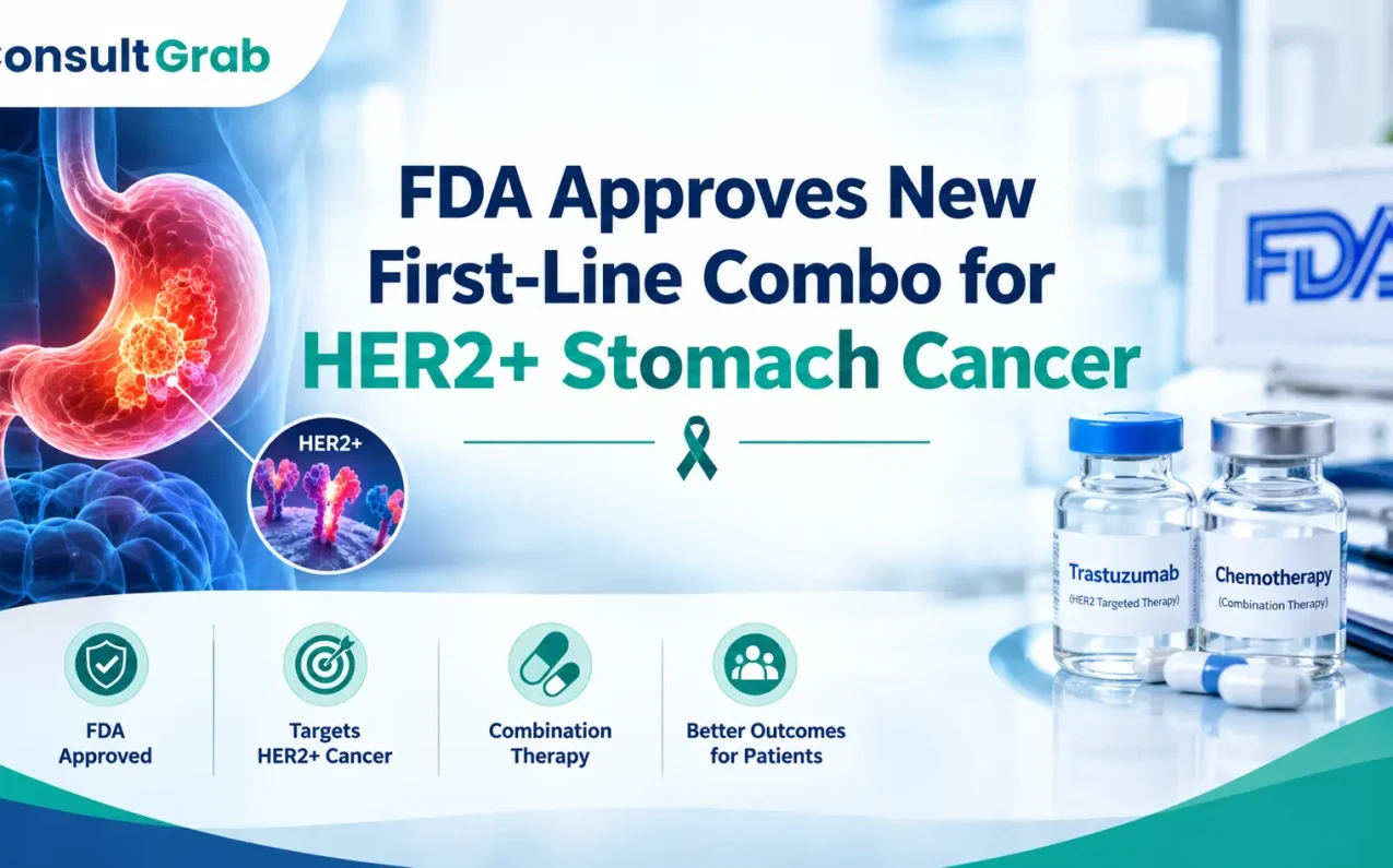FDA Approves New First-Line Combo for HER2+ Stomach Cancer — zanidatamab treatment for advanced disease.