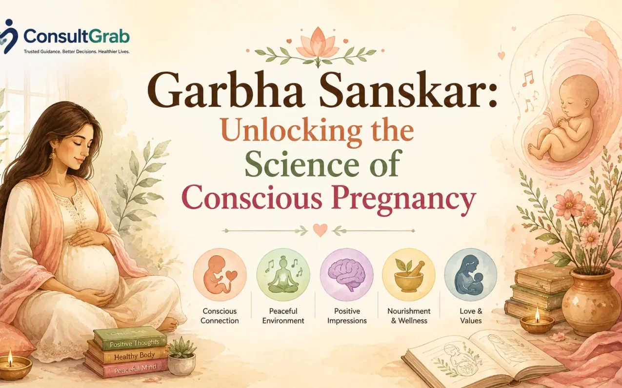 Garbha Sanskar: Unlocking the Science of Conscious Pregnancy — pregnant woman meditating peacefully in a calm room