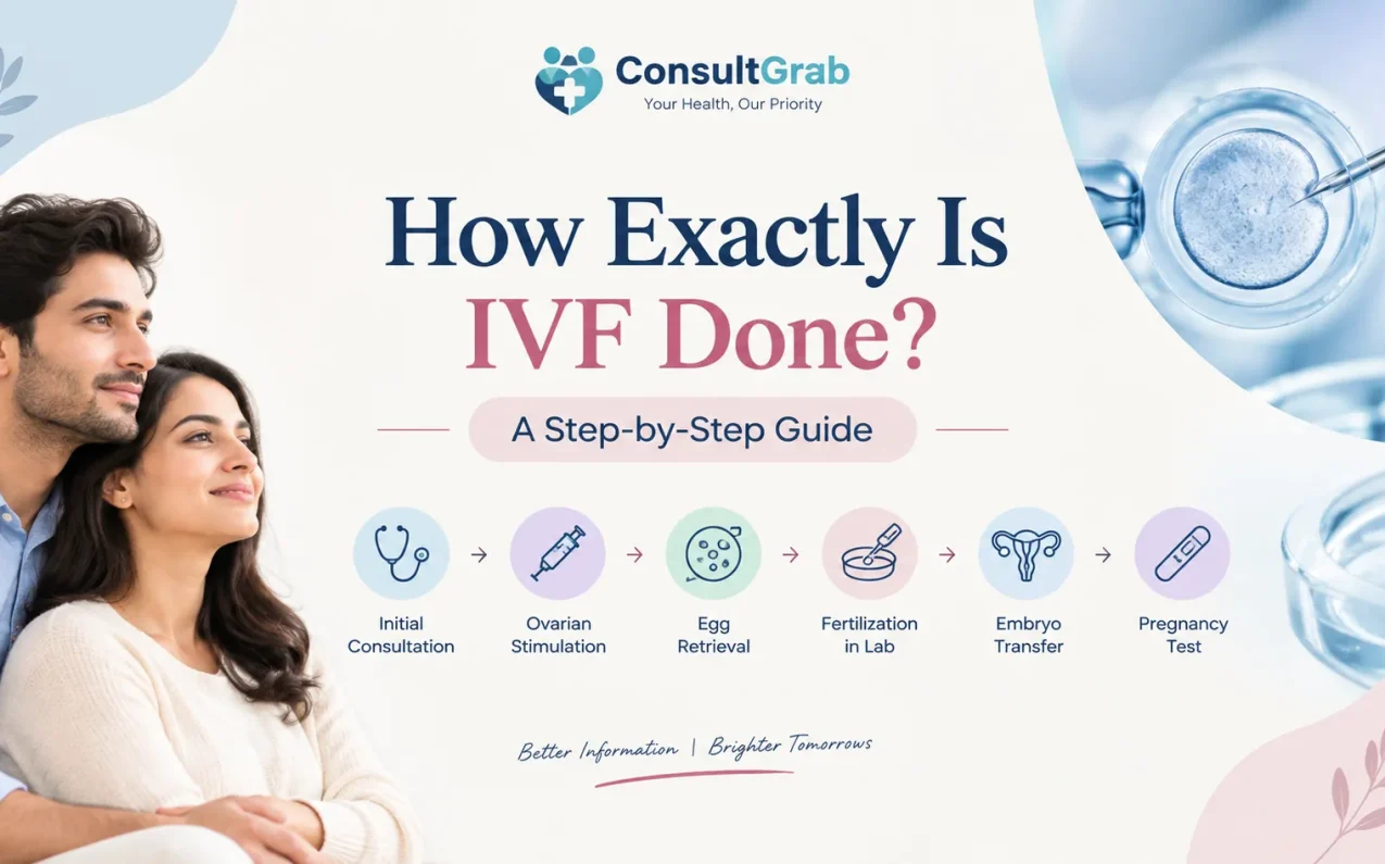 How Exactly Is IVF Done? A Step-by-Step Guide - fertility specialist explaining IVF process to patient