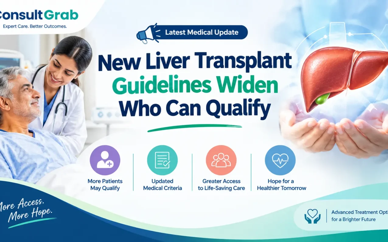 New Liver Transplant Guidelines Widen Who Can Qualify — updated eligibility rules on BMI, sobriety, and frailty criteria.