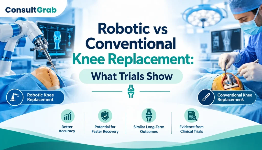 Robotic vs Conventional Knee Replacement: What Trials Show