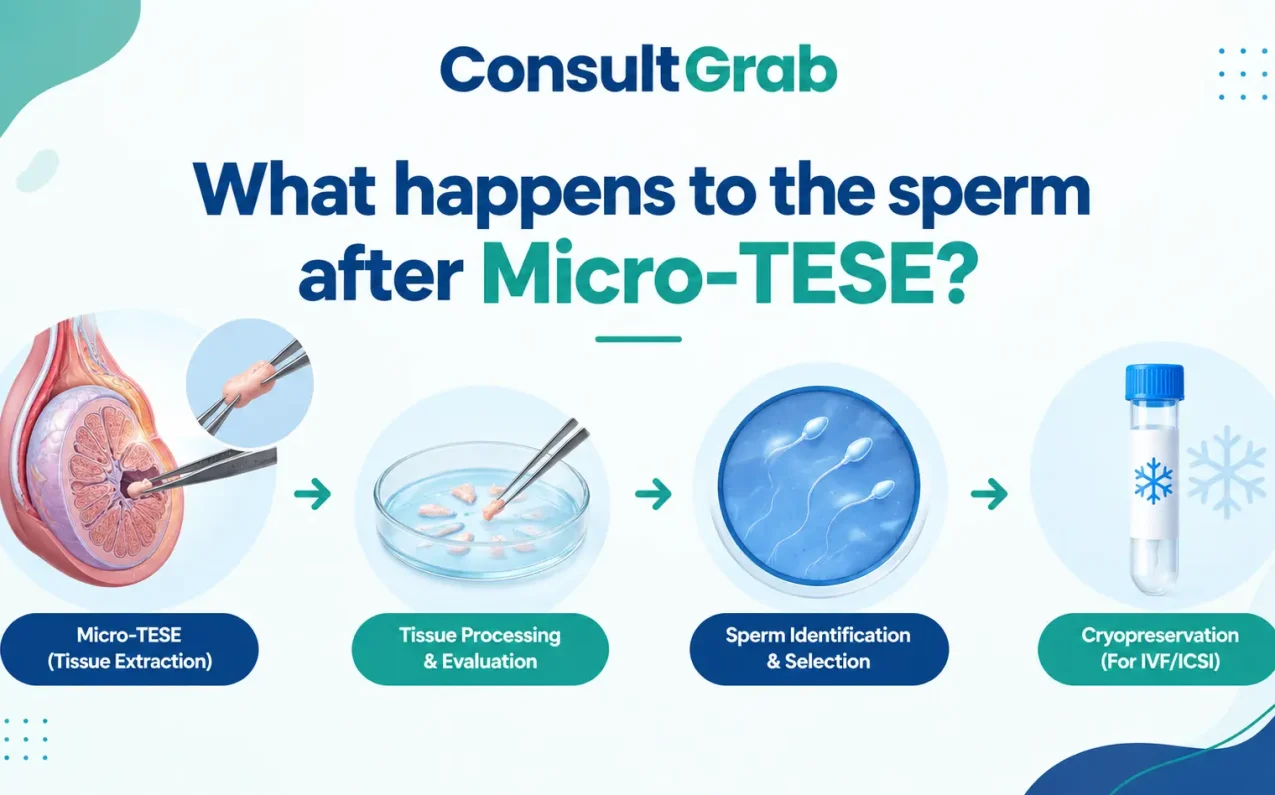What happens to the sperm after Micro-TESE? Lab process of sperm identification and ICSI