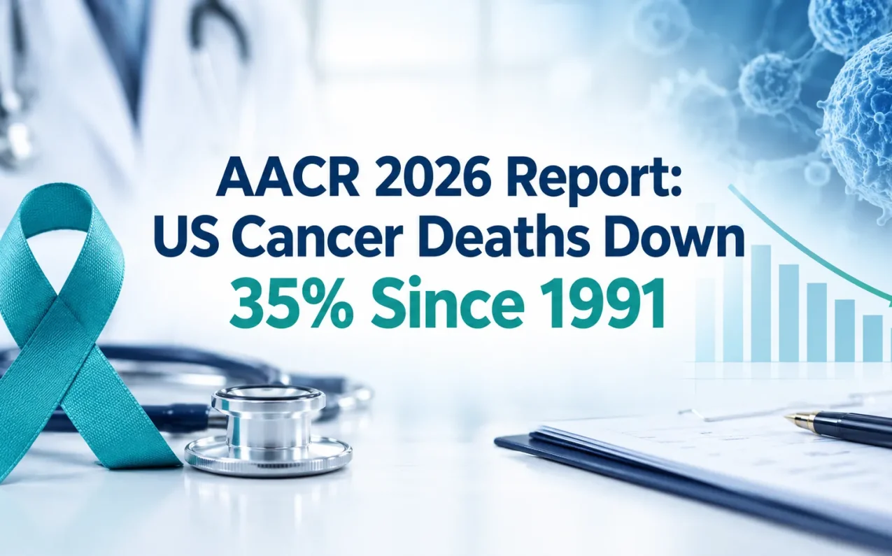 AACR 2026 Report: US Cancer Deaths Down 35% Since 1991 — key findings from the Cancer Progress Report 2026.