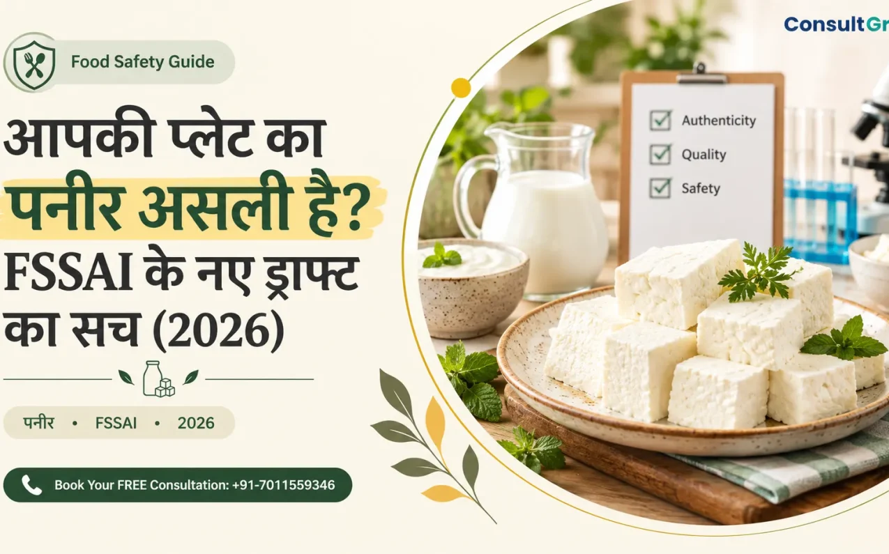 आपकी प्लेट का पनीर असली है? FSSAI के नए ड्राफ्ट का सच (2026) - प्लेट में पनीर के टुकड़े