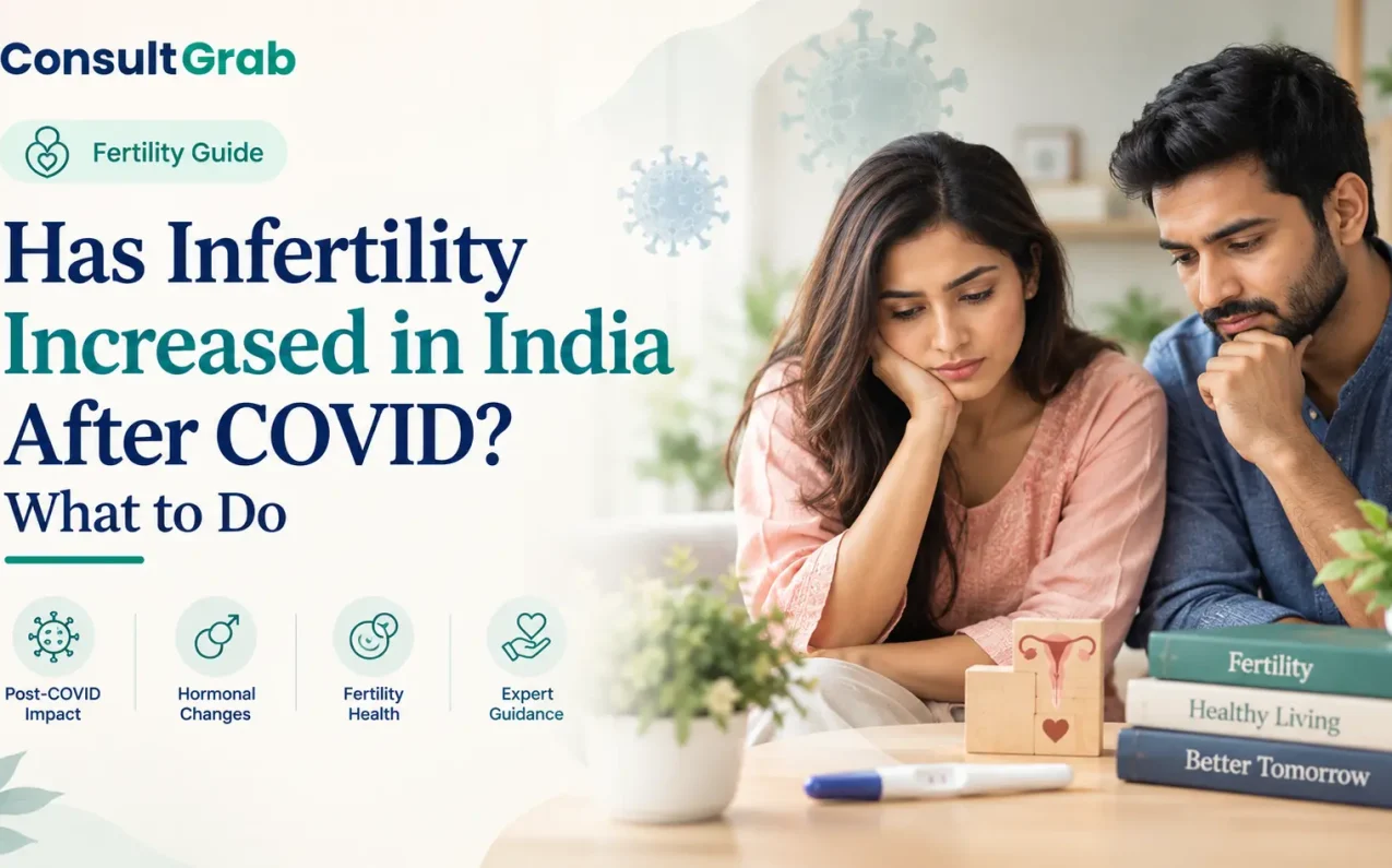 Has Infertility Increased in India After COVID? What to Do – couple discussing fertility test results with a doctor